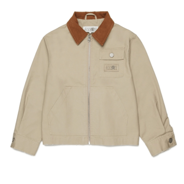 MM6 Maison Margiela Kids corduroy-collar Jacket