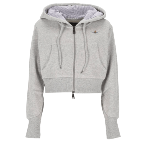 Vivienne Westwood Hooded Striped Knitwear Grey