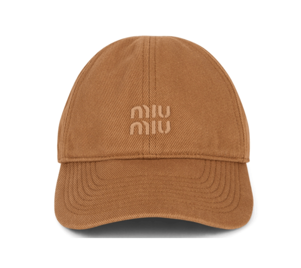 Miu Miu Logo Embroidered Baseball Cap
