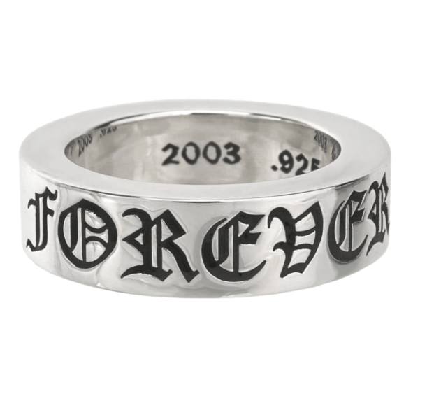 Chrome Hearts Spacer Forever Ring 6mm Silver