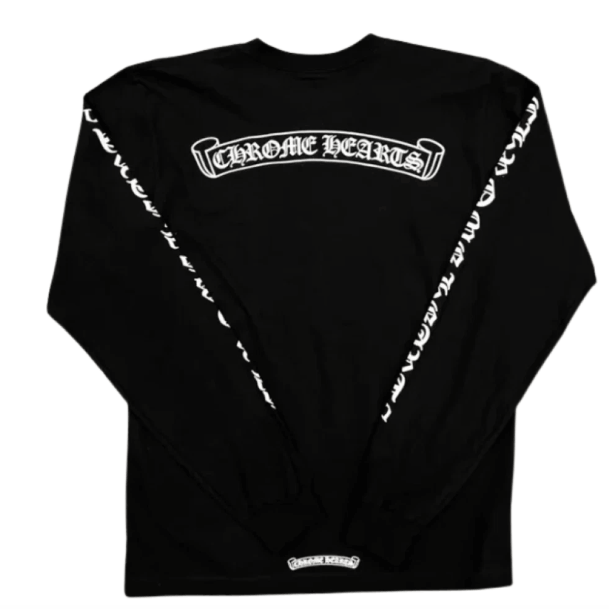 Chrome Hearts Scroll Logo LS T-Shirt Black