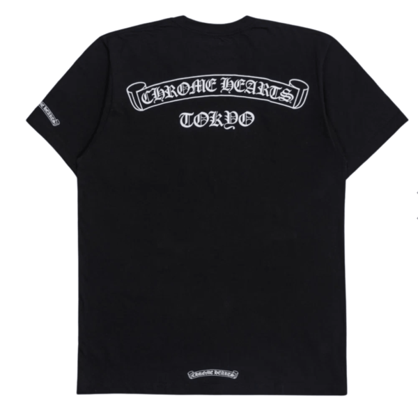 Chrome Hearts Scroll Logo T-Shirt Black - Tokyo Exclusive