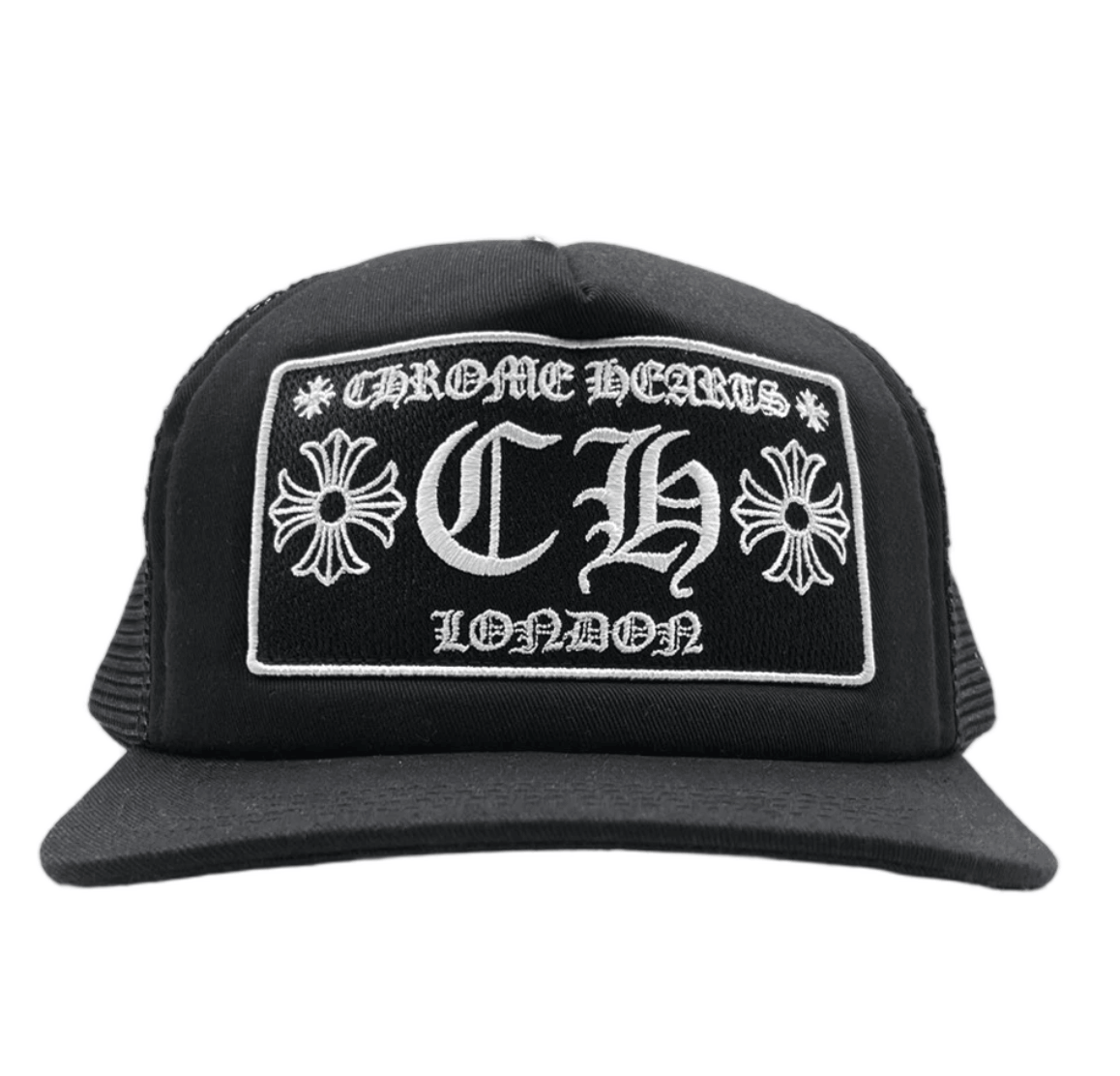 Chrome Hearts CH London Trucker Hat Black