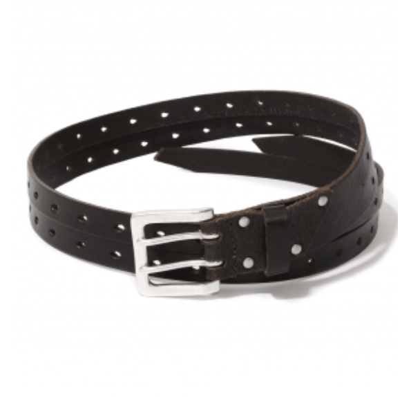 SPLIT BELT OILY BROWN LEATHER