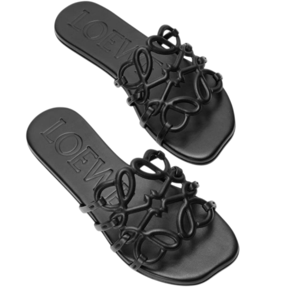  Petal Anagram slide in soft calfskin 