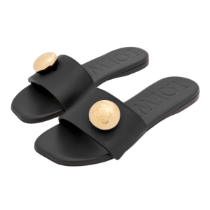 Loewe Leather open toe flat sole slippers