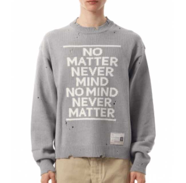 Mihara Yasuhiro Cotton blend sweater