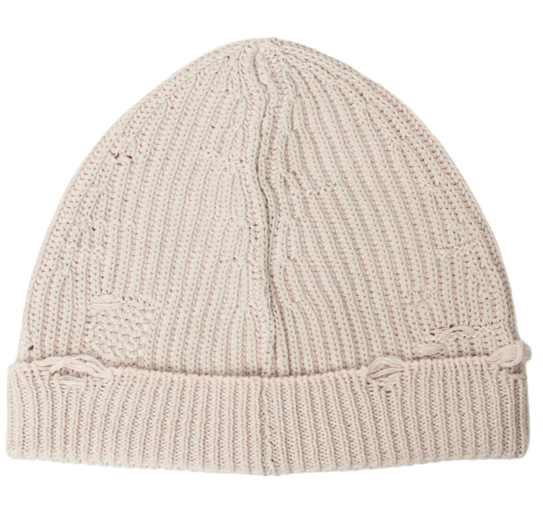 MM6 Maison Margiela Amended Optical Rib Beanie Light Grey Rose