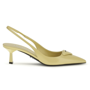 Prada Yellow Slingback Heels