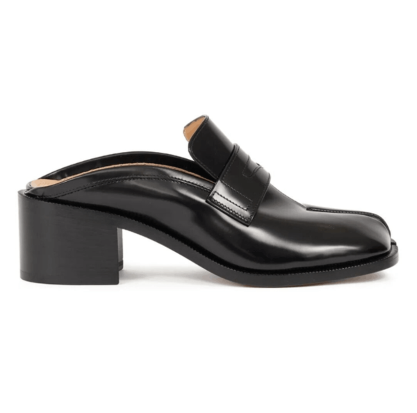 Maison Margiela Tabi Leather Sandals Black