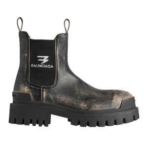 Strike Chelsea Boot in Black/beige