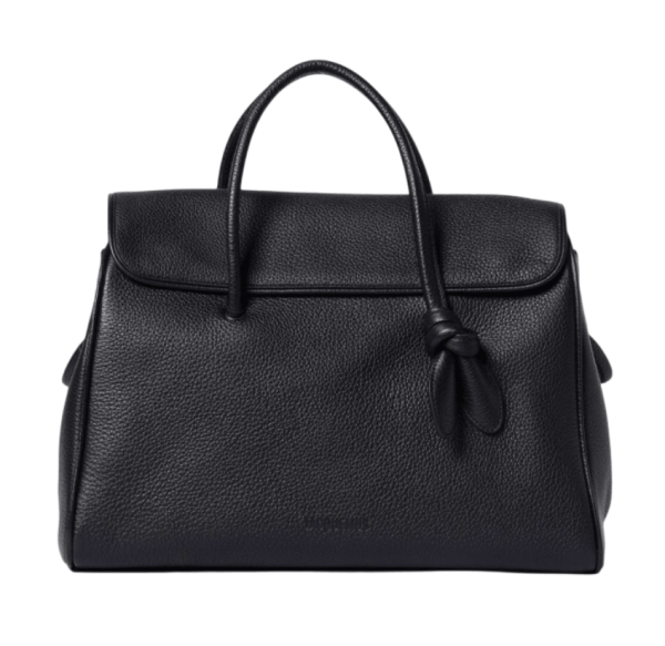 Jacquemus Le Grand Turismo Grain Leather Tote Bag - Black