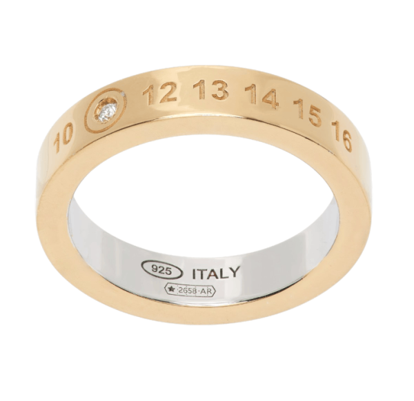 Maison Margiela Numerical Diamond Ring Gold