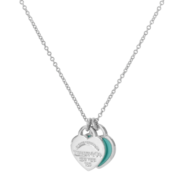 Tiffany & Co. Return To Tiffany Blue Double Heart Tag Pendant Mini Silver