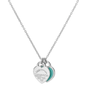 Tiffany & Co. Return To Tiffany Blue Double Heart Tag Pendant Mini Silver