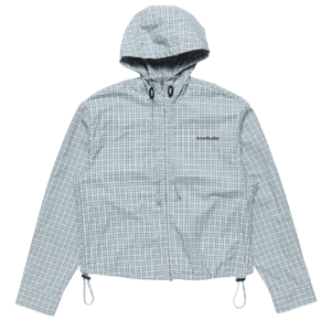 Acne Studios - Hooded check jacket - Blue/white