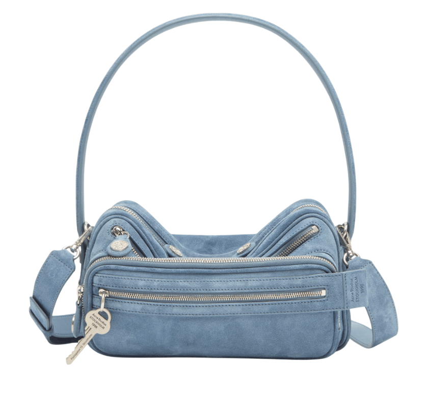 Acne Studios - Camero Party Suede Bag - Denim Blue
