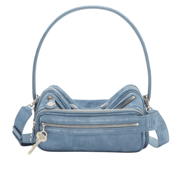 Acne Studios - Camero Party Suede Bag - Denim Blue