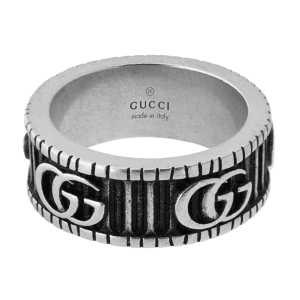 Gucci Ring with Double G Silver