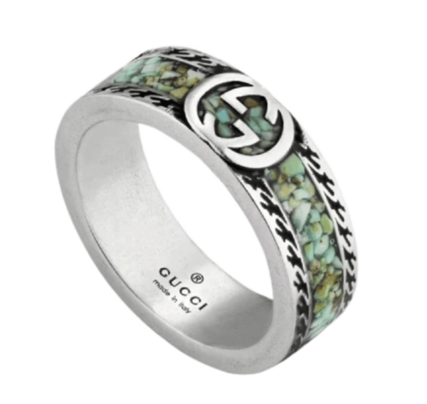 Gucci Ring With Interlocking G Silver1