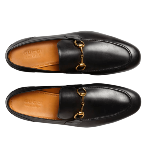 Gucci Jordaan Leather Loafers Black