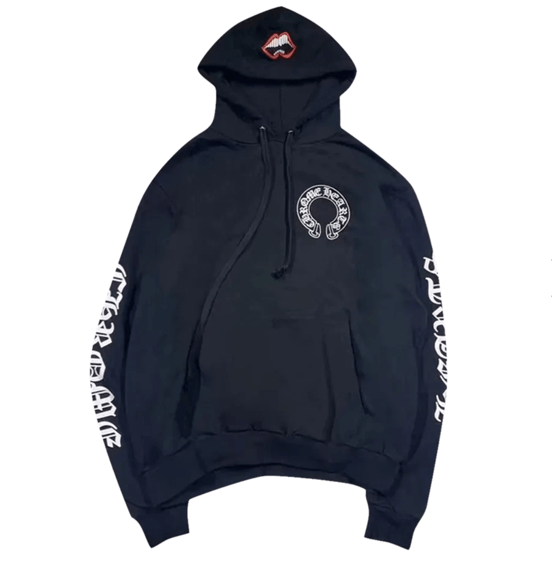 Chrome Hearts x Matty Boy Chomper Horseshoe Hoodie Black
