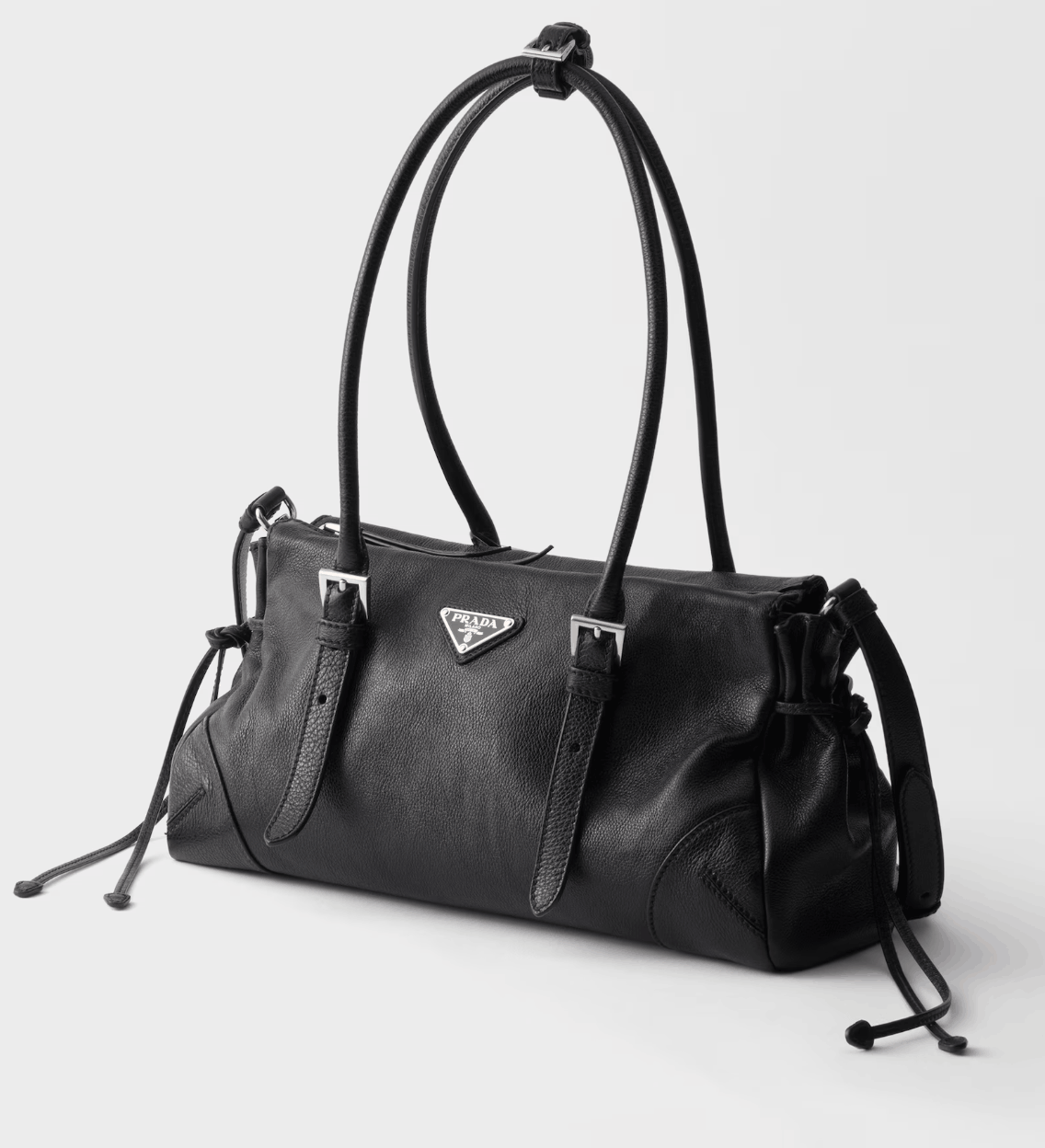 Prada Bonnie medium antiqued leather tote bag