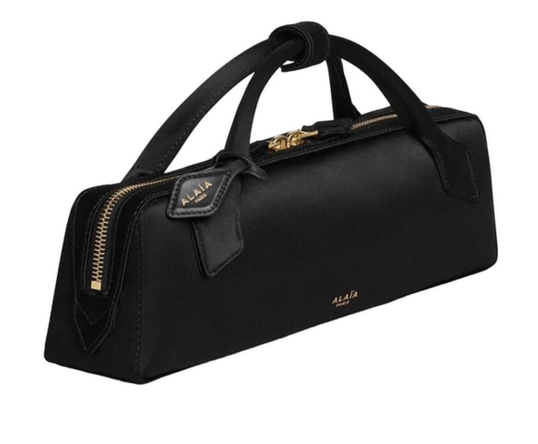 Alaïa LE TECKEL CLUTCH IN SATIN 