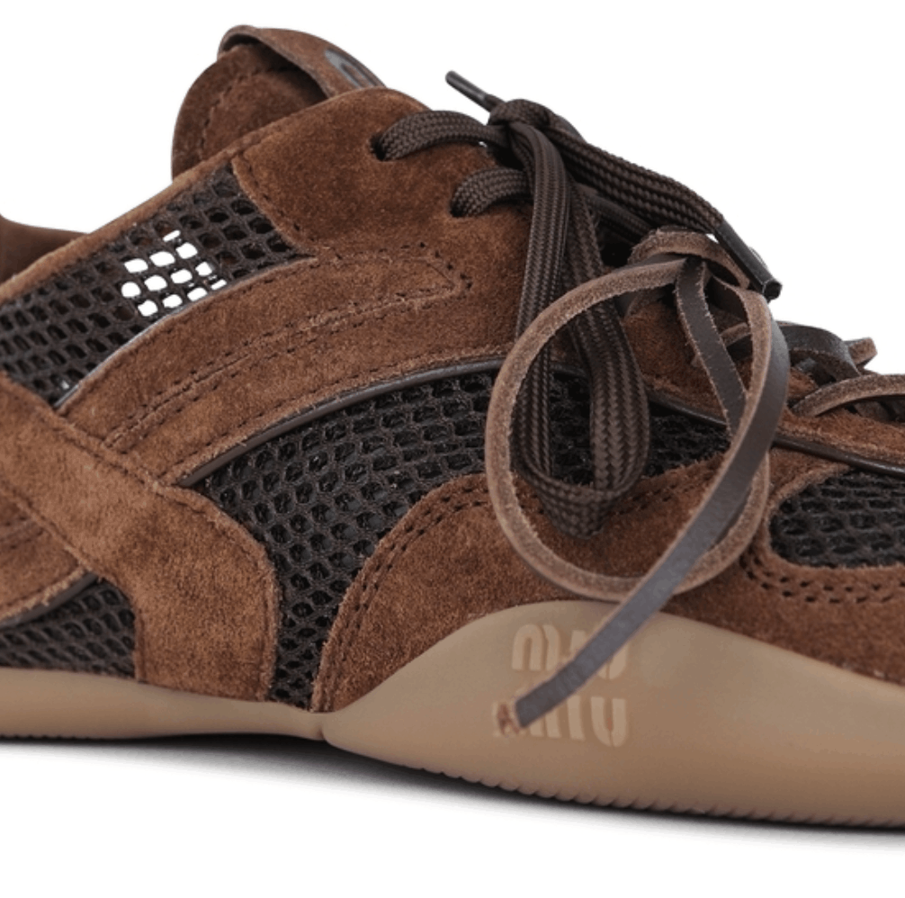 Miu Miu Mesh-Panelled Sneakers