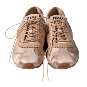 Miu Miu Plume Satin Low Top Sneaker In Multi 