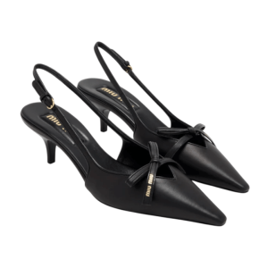 Miu Miu Pointed-Toe Slingback Pumps