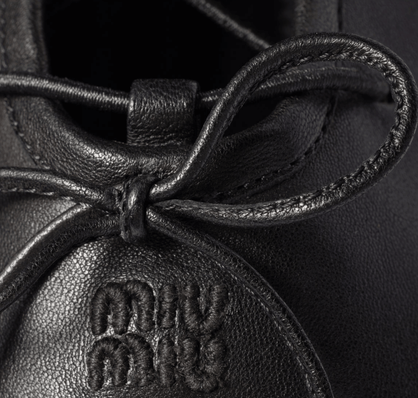 Miu Miu Nappa Ballerinas