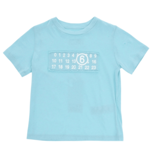 MM6 Maison Margiela Kids logo-print T-shirt  - Blue 