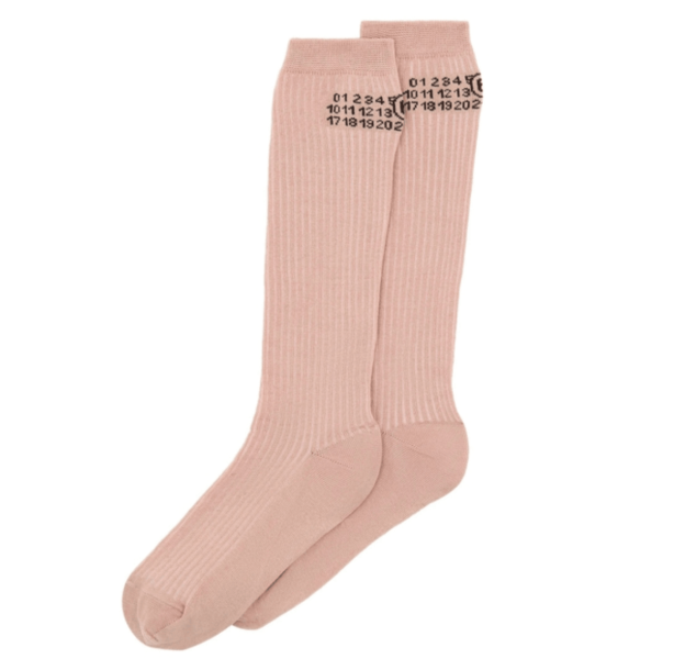 MM6 Maison Margiela Pink Socks