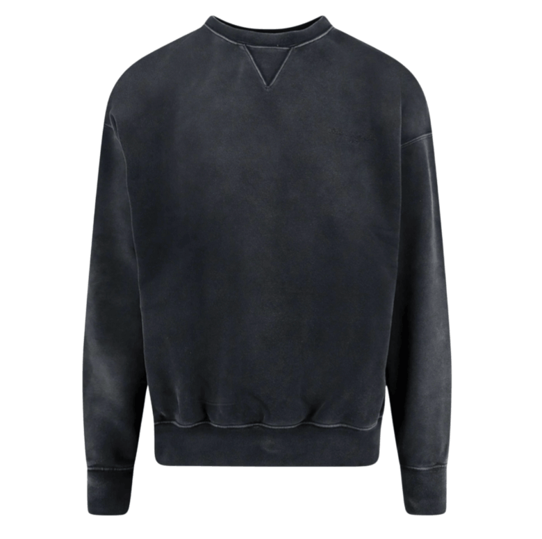 Cotton sweatshirt with front embroidered logo MAISON MARGIELA 