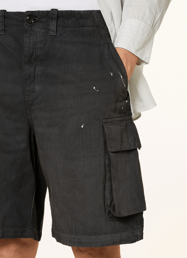 Our Legacy Mount Cargo Knee-Length Shorts in Gray 