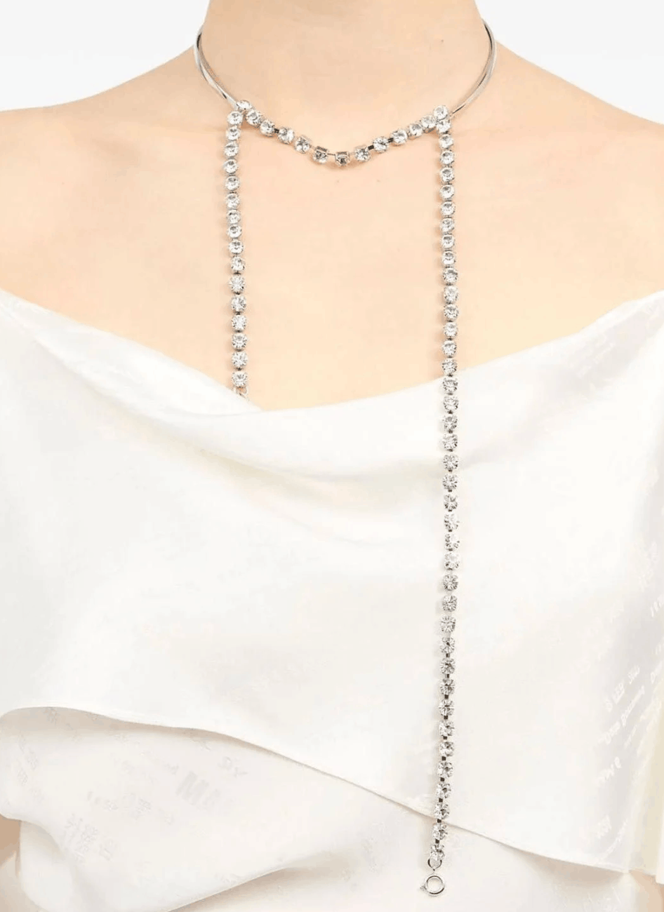 MM6 Rhinestone necklace 