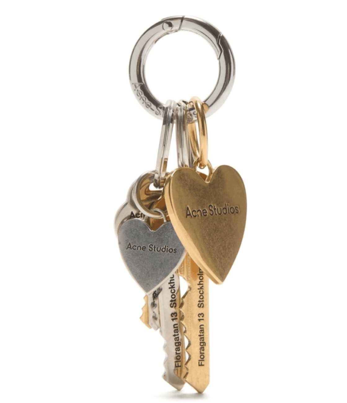 Acne Studios Multi Key Chain Gold/Silver