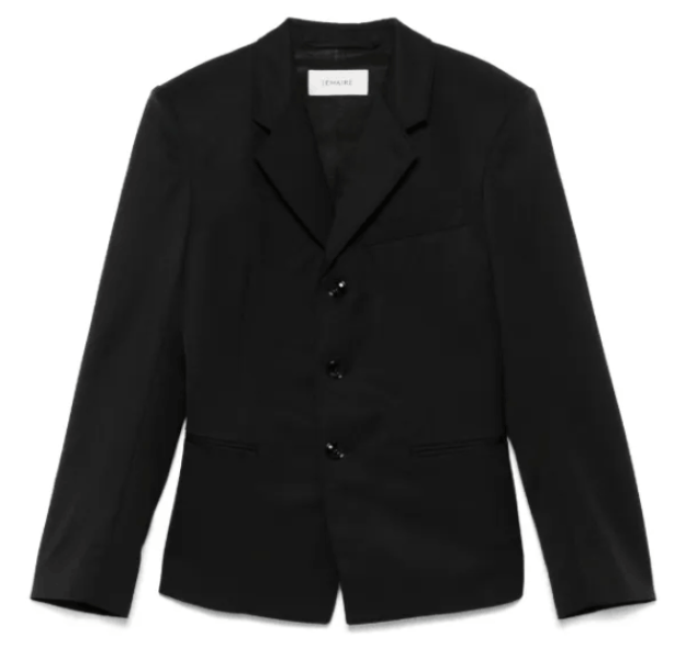 LEMAIRE Tailored single-breasted Blazer Black