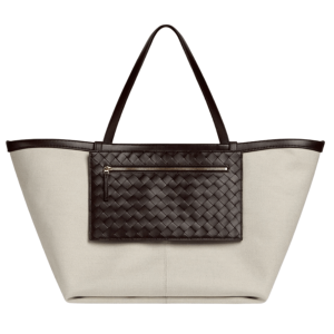 Bottega Veneta Large Flip Flap Natural Fondant