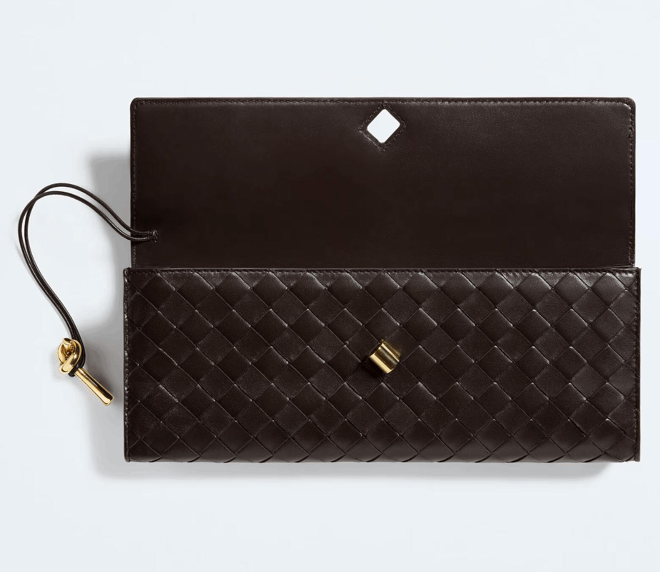Bottega Veneta Andiamo Clutch With Handle Fondant