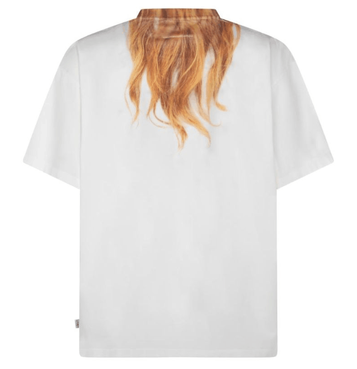 (W) MM6 Maison Margiela Pattern Crewneck T-Shirt White