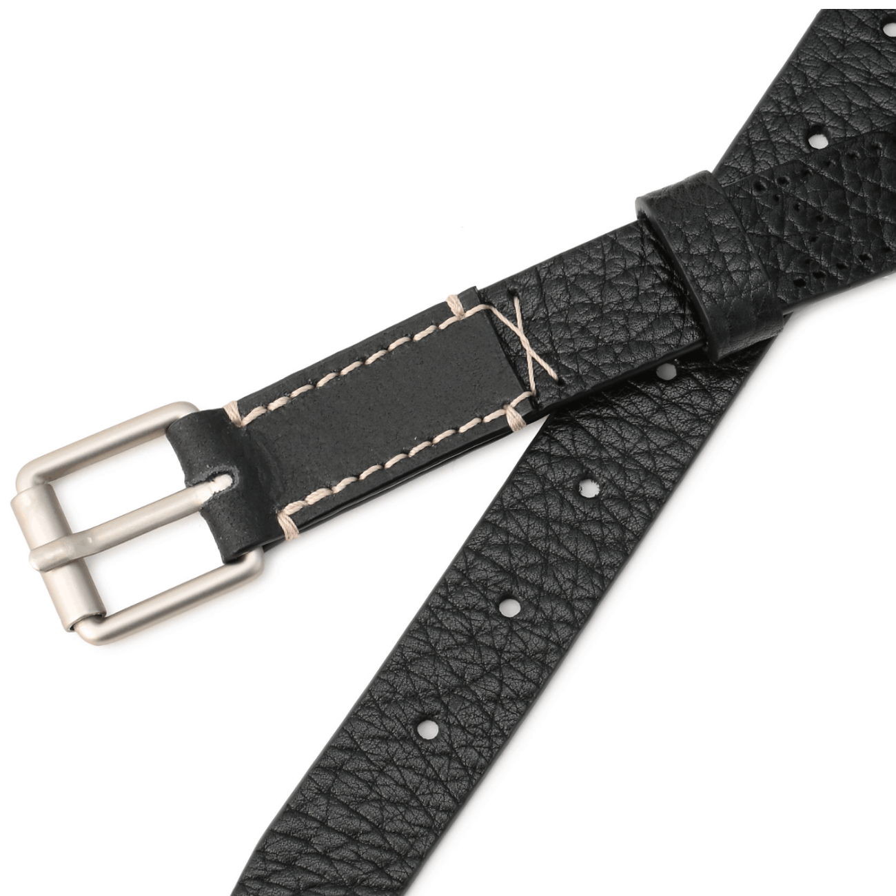 LEMAIRE REVERSED THIN BELT 2.5CM BLACK