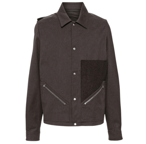 Rick Owens Porterville Tour Snap Front Ash Brown