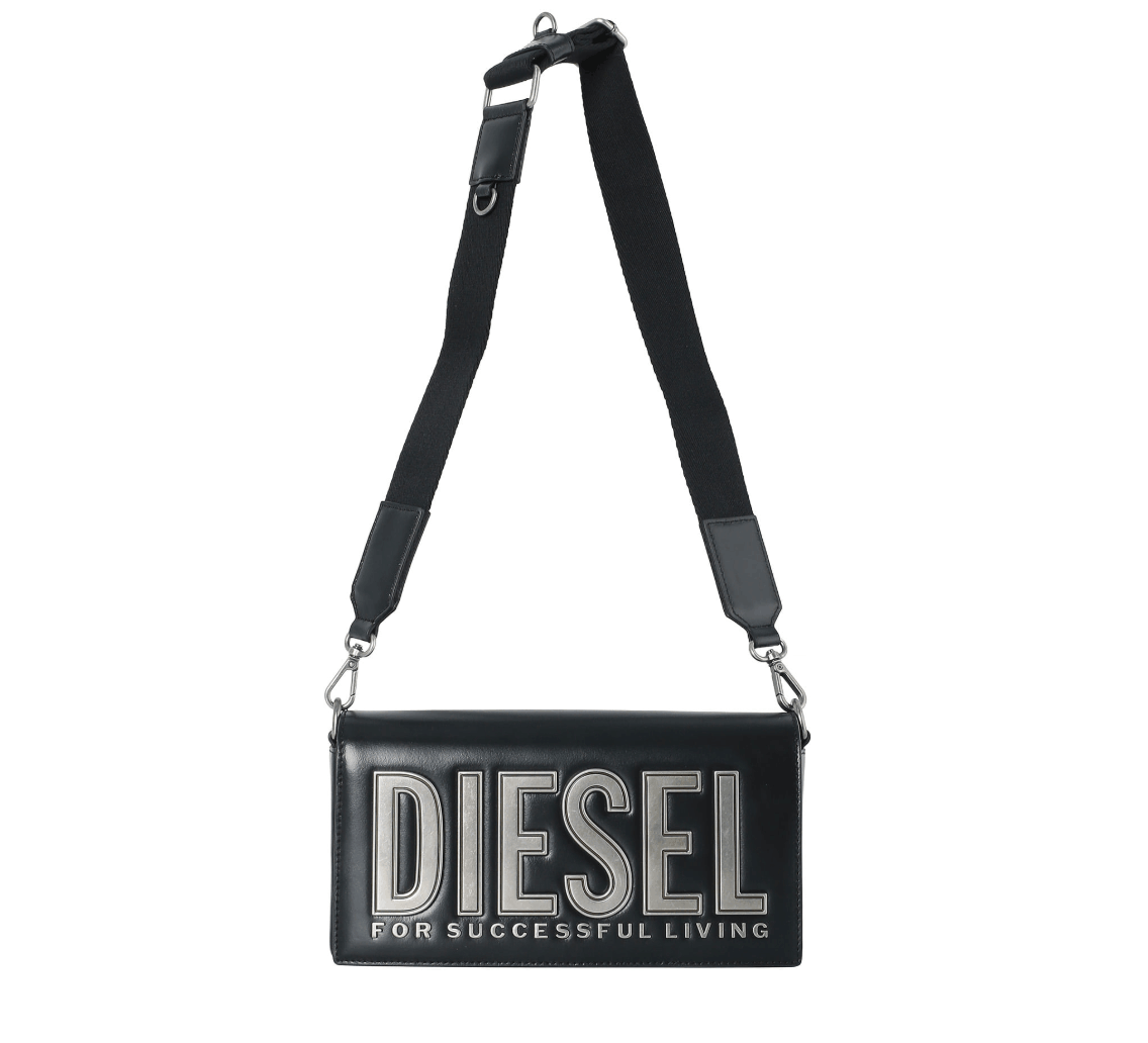 DIESEL BISCOTTO SHOULDER BAG BLACK