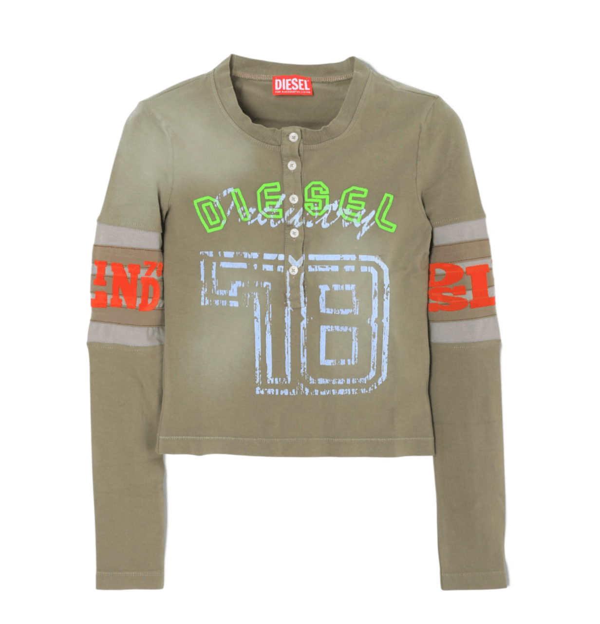 DIESEL T-UNCSERAFIN L/S TOP MEDIUM BROWN