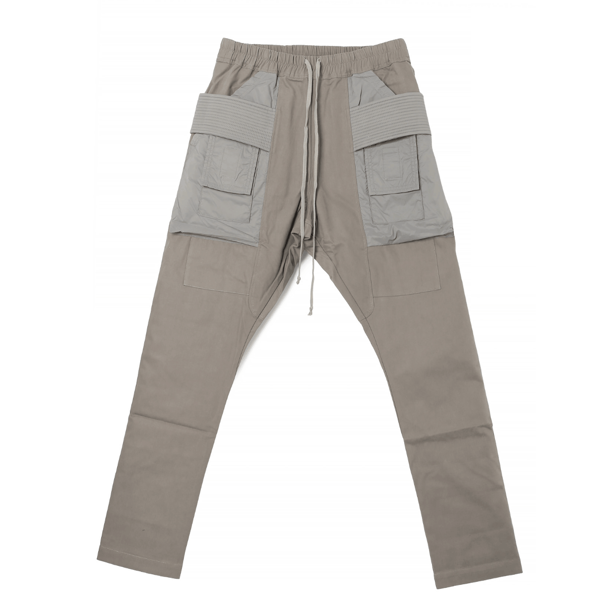 RICK OWENS DRKSHDW CREATCH CARGO DRAWSTRING PANTS PUTTY HEAVY COTTON (TWND) 