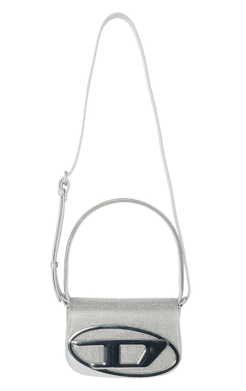 DIESEL 1DR RHINESTONE SHOULDER BAG (T8052)