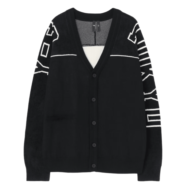 Y-3 GRAPHIC KNIT CARDIGAN (IQ2138) 