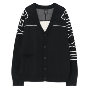 Y-3 GRAPHIC KNIT CARDIGAN (IQ2138) 
